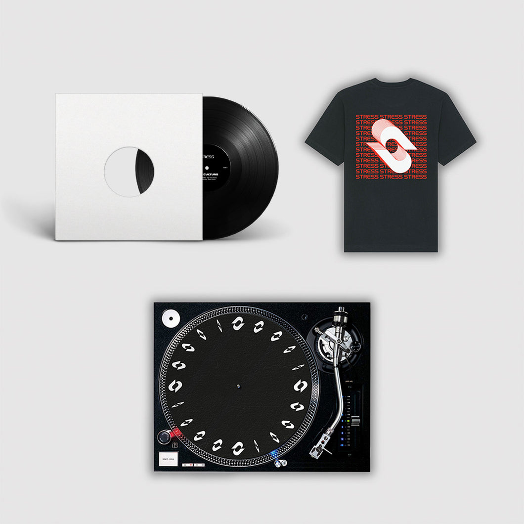 Stress Club Culture T-Shirt, Vinyl & Slipmat Bundle